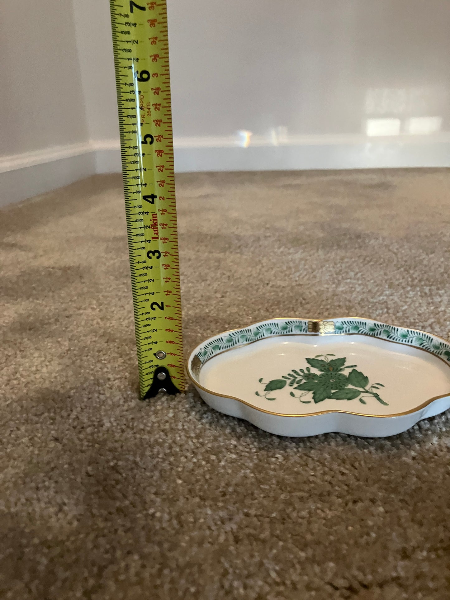 Herend Hungary Apponyi Green Chinese Bouquet Ashtray #7705/AV – Hand Painted Porcelain