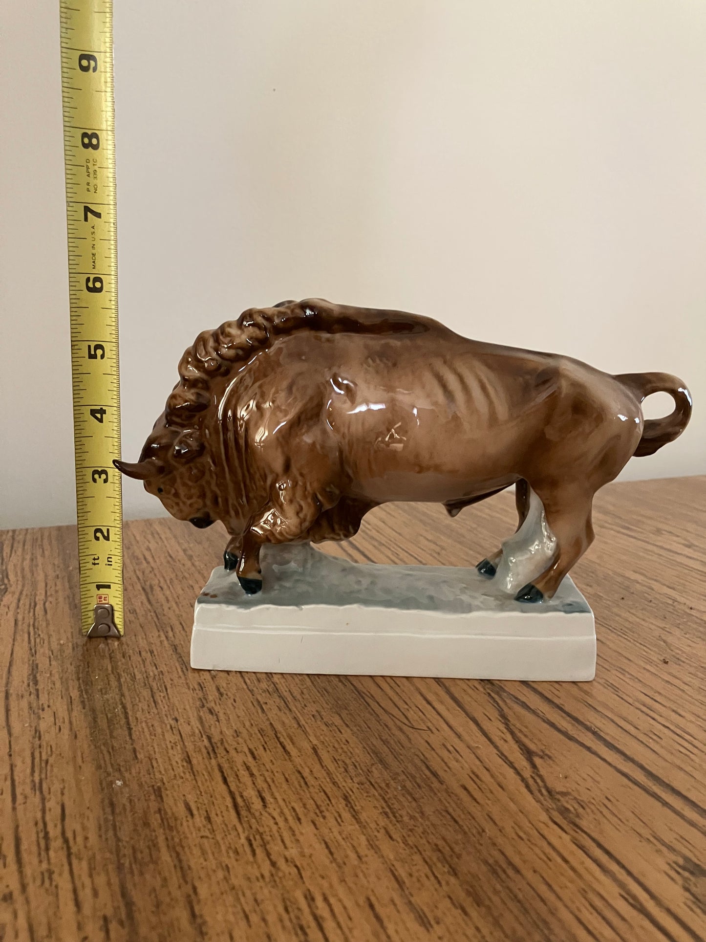 Zsolnay Pécs Hungary Porcelain Bull Sculpture – Designed by András Sinkó, Glazed Porcelain, Vintage Collectible