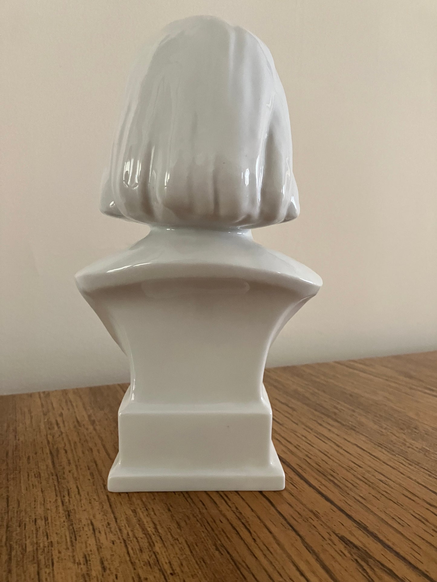 Herend Porcelain Bust of Franz Liszt – White Glazed, 9.45"